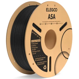 גליל פילמנט מסוג ASA מתוצרת Elegoo - בצבע שחור – 1.75mm 1KG
