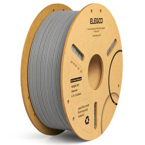 גליל פילמנט מסוג PLA מתוצרת Elegoo - בצבע אפור  - גליל פלסטיק -  1.75mm 1KG