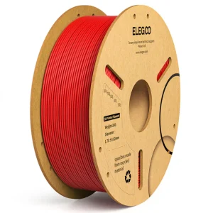 גליל פילמנט מסוג PLA מתוצרת Elegoo - בצבע אדום  - גליל פלסטיק -  1.75mm 1KG