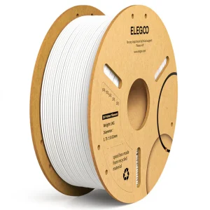 גליל פילמנט מסוג PLA מתוצרת Elegoo - בצבע לבן  - גליל פלסטיק -  1.75mm 1KG