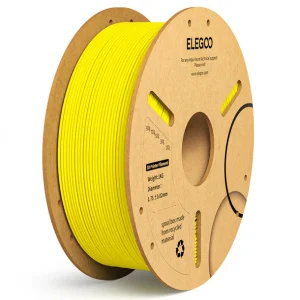 גליל פילמנט מסוג PLA מתוצרת Elegoo - בצבע צהוב  - גליל פלסטיק -  1.75mm 1KG