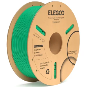 גליל פילמנט מסוג PLA מתוצרת Elegoo - בצבע ירוק  - גליל פלסטיק -  1.75mm 1KG