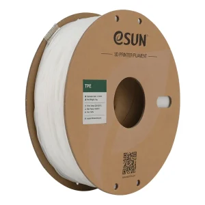 גליל פילמנט eLastic (TPE-83A) מתוצרת eSun בצבע טבעי לבן 1.75 מ"מ - 1 ק"ג