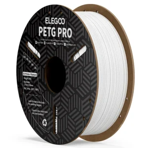 גליל פילמנט מסוג PETG Pro מתוצרת Elegoo - בצבע לבן – 1.75mm 1KG