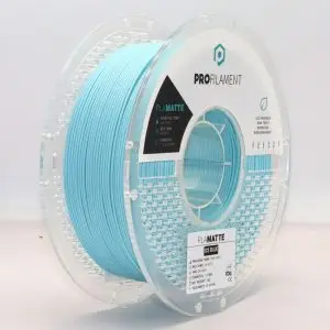 גליל פילמנט מסוג PLA Matte מתוצרת ProFilament באיכות הטובה בעולם בצבע כחול קרח מט – 1.75mm 1KG
