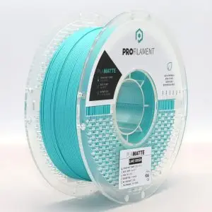 גליל פילמנט מסוג PLA Matte מתוצרת ProFilament באיכות הטובה בעולם בצבע טורקיז מט – 1.75mm 1KG