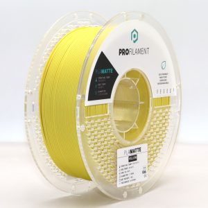 גליל פילמנט מסוג PLA Matte מתוצרת ProFilament באיכות הטובה בעולם בצבע צהוב מט – 1.75mm 1KG