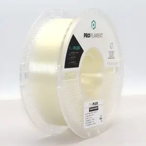 גליל פילמנט מסוג PLA מתוצרת ProFilament באיכות הטובה בעולם בצבע שקוף – 1.75mm 1KG