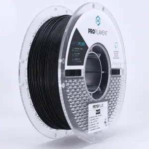 גליל פילמנט מסוג +PETG משודרג מתוצרת ProFilament - באיכות הטובה בעולם בצבע שחור - 1.75mm 1KG