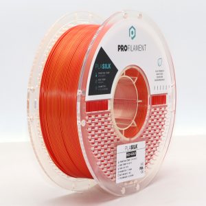 גליל פילמנט מסוג PLA Silk מתוצרת ProFilament באיכות הטובה בעולם דו-צבע זהב-אדום – 1.75mm 1KG