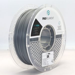 פילמנט TPU 95A – ProFilament בצבע אפור - 1 ק"ג 1.75 -  גמיש, עמיד, מקצועי - עכשיו במחיר היכרות
