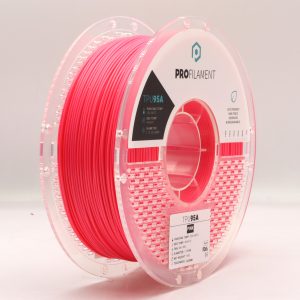 פילמנט TPU 95A – ProFilament בצבע ורוד - 1 ק"ג 1.75 -  גמיש, עמיד, מקצועי - עכשיו במחיר היכרות