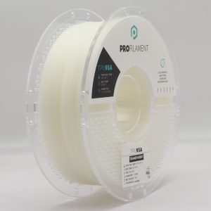 פילמנט TPU 95A – ProFilament בצבע שקוף חלבי - 1 ק"ג 1.75 -  גמיש, עמיד, מקצועי - עכשיו במחיר היכרות