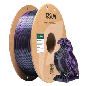 גליל פילמנט Dual-Color Silk PLA Magic איכותי מתוצרת eSUN דו גווני בצבעי שחור-סגול 1.75 מ"מ - 1 ק"ג