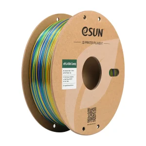 גליל פילמנט Triple-Color Silk PLA Candy איכותי מתוצרת eSUN תלת גווני בצבעי זהב-ירוק-כחול 1.75 מ"מ - 1 ק"ג.
