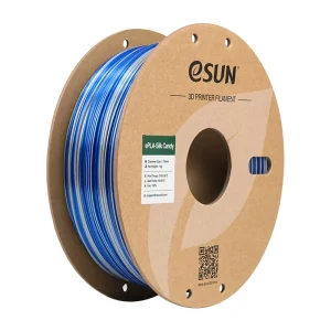 גליל פילמנט Dual-Color Silk PLA Candy איכותי מתוצרת eSUN דו גווני בצבעי כסף-כחול 1.75 מ"מ - 1 ק"ג